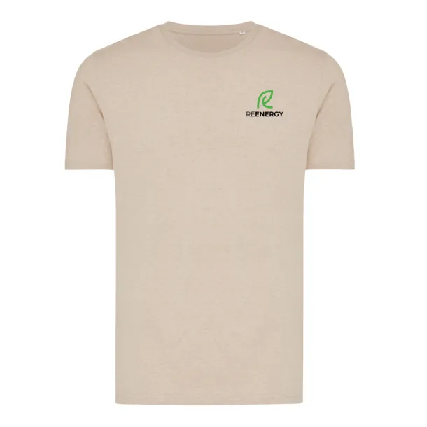 Iqoniq Brett recycled cotton t-shirt - iqoniq light heather brown 