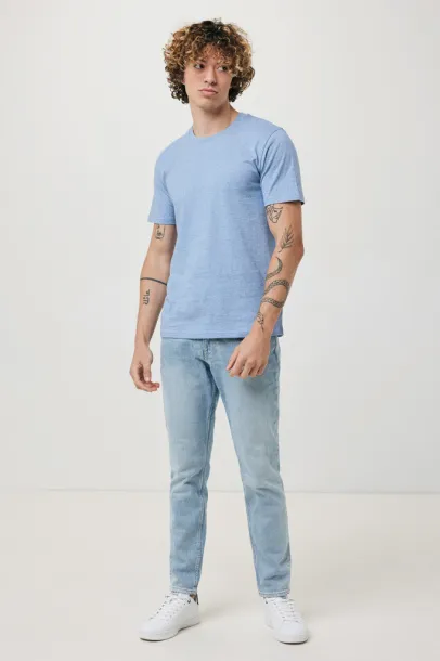 Iqoniq Brett unisex kratka majica od recikliranog pamuka - iqoniq light heather blue 