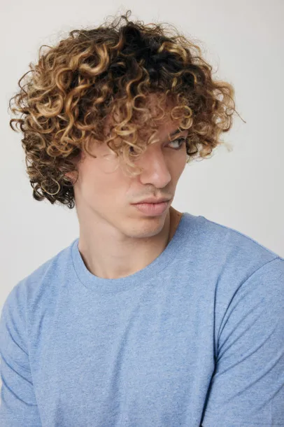 Iqoniq Brett recycled cotton t-shirt - iqoniq light heather blue 