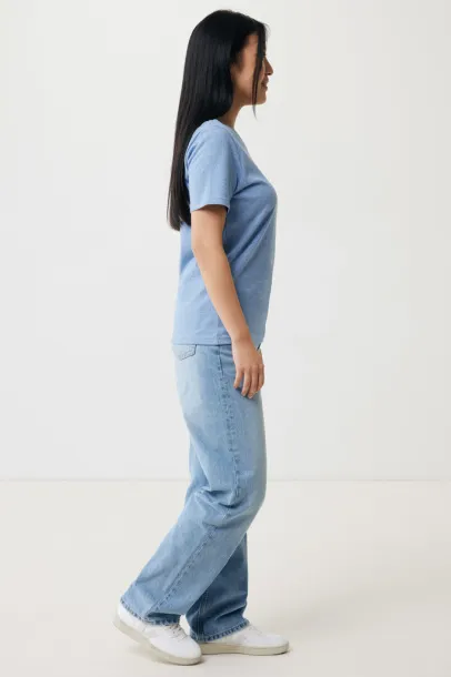 Iqoniq Brett recycled cotton t-shirt - iqoniq light heather blue 