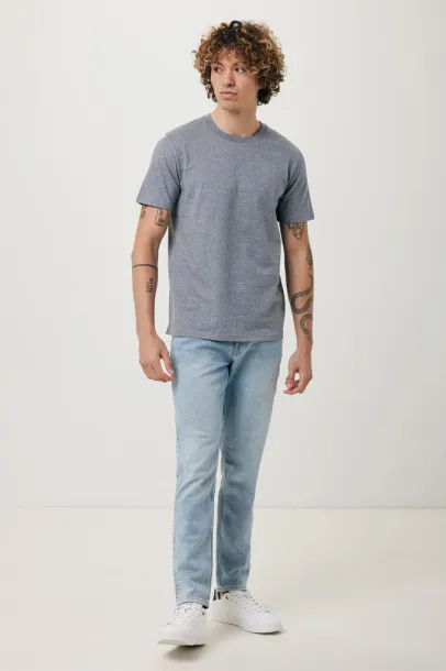 Iqoniq Brett recycled cotton t-shirt - iqoniq light heather navy 