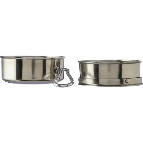  Foldable travel mug 220 ml Srebrna