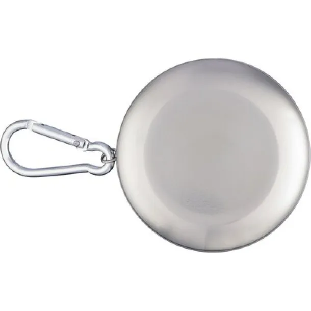  Foldable travel mug 220 ml Srebrna