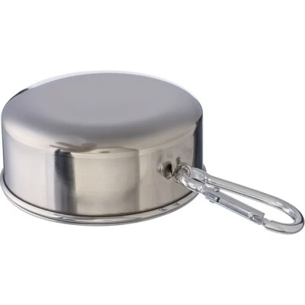  Foldable travel mug 220 ml Srebrna