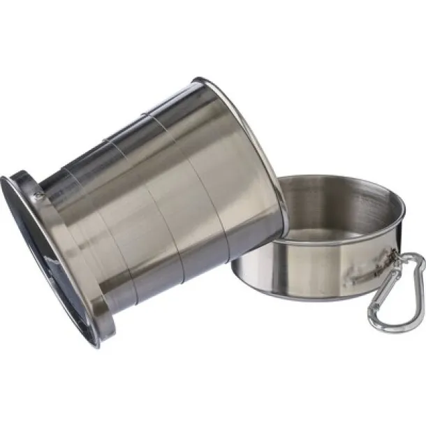  Foldable travel mug 220 ml silver