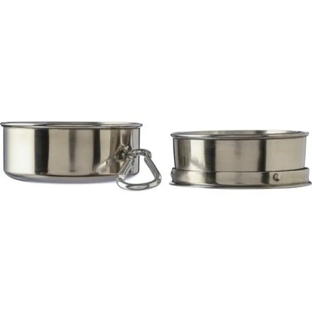  Foldable travel mug 220 ml Srebrna