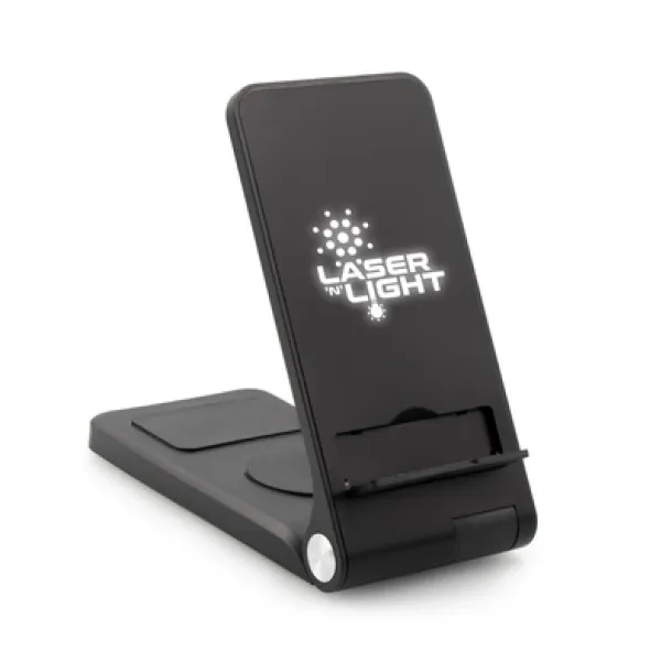 Zita Wireless charger 15W Exclusive Collection, 3 in 1, phone stand Crna