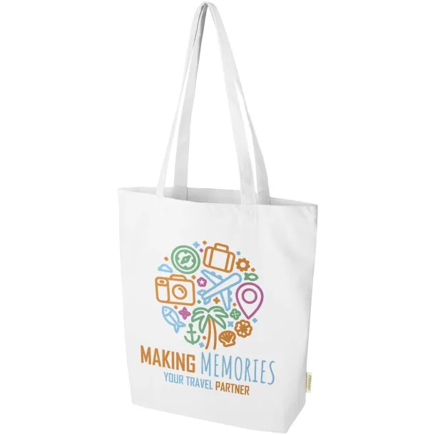 Orissa 270 g/m² organic tote bag 10L White