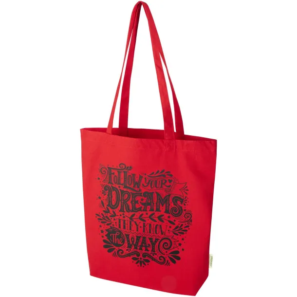 Orissa 270 g/m² organic tote bag 10L Red