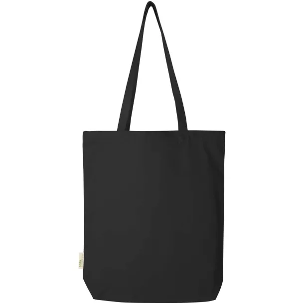 Orissa 270 g/m² organic tote bag 10L Solid black