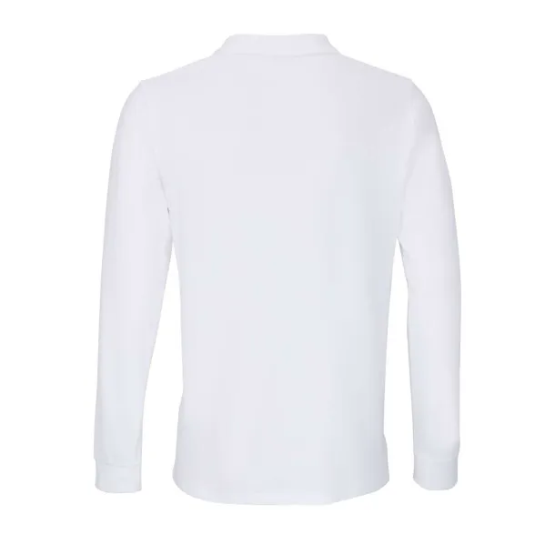 SOL'S PLANET LSL unisex polo majica dugih rukava, 210 g/m2 - SOL'S Bijela