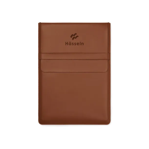 VINGA Timo PU RCS RPET 16" laptop sleeve - Vinga brown 