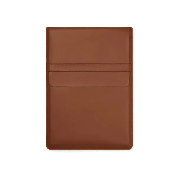 VINGA Timo PU RCS RPET 16" laptop sleeve - Vinga brown 