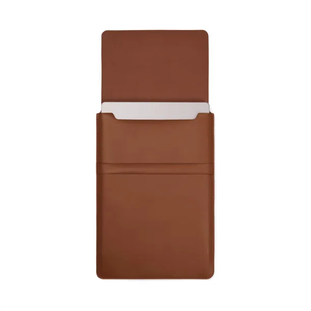 VINGA Timo PU RCS RPET 16" laptop sleeve - Vinga brown 