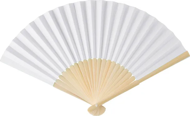 ELIO Bamboo hand held fan Bijela