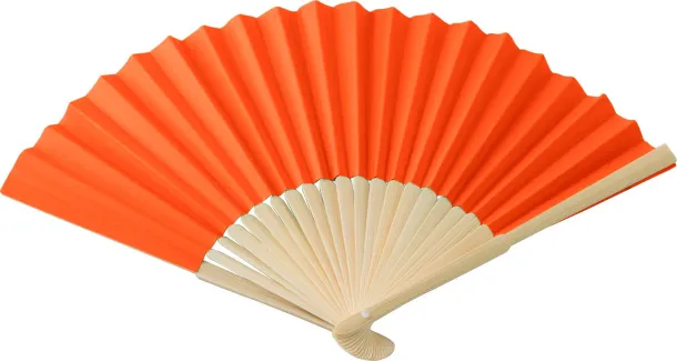 ELIO Bamboo hand held fan Narančasta
