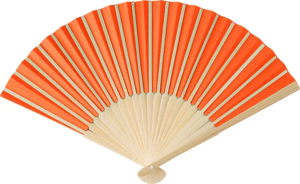 ELIO Bamboo hand held fan Narančasta