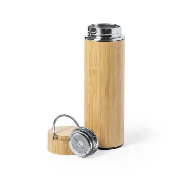  Bamboo vacuum flask 410 ml light brown