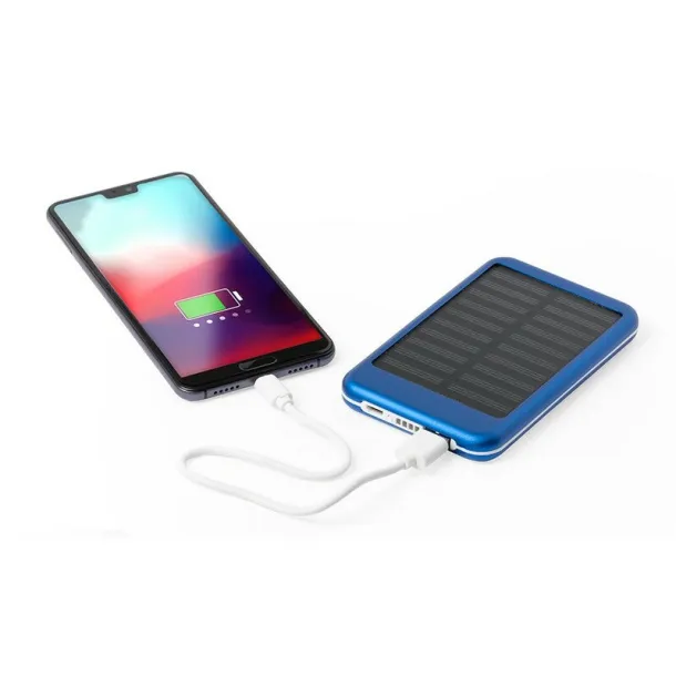  Power bank 4000 mAh, solar charger blue