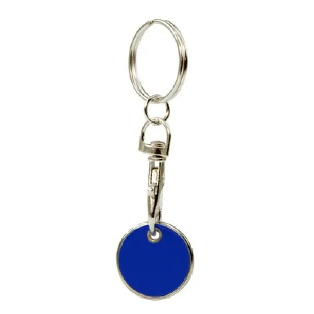  Keyring with shopping cart coin Mornarski plava
