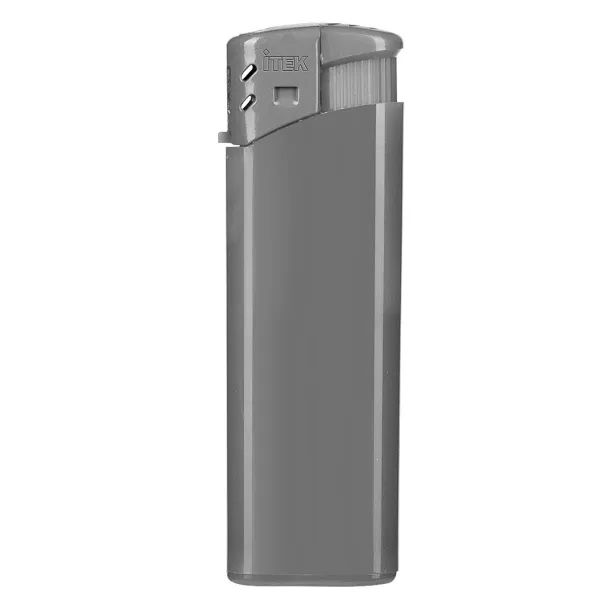 ISCRA electronic plastic lighter - ITEK Silver