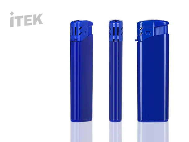 ISCRA electronic plastic lighter - ITEK Blue