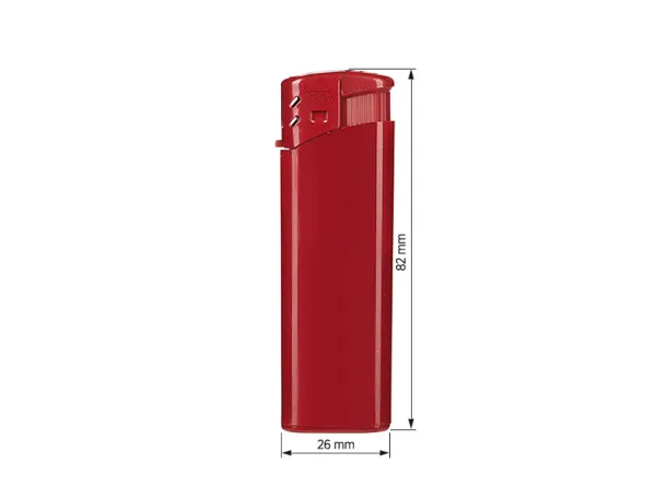 ISCRA electronic plastic lighter - ITEK Red