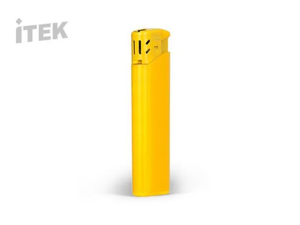 ISCRA electronic plastic lighter - ITEK Yellow