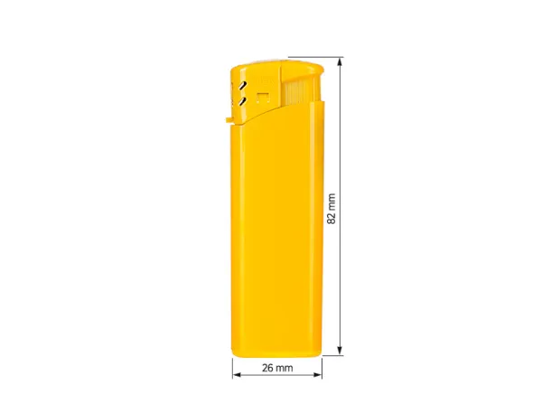 ISCRA electronic plastic lighter - ITEK Yellow