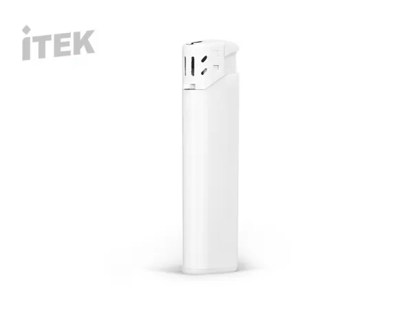 ISCRA electronic plastic lighter - ITEK White