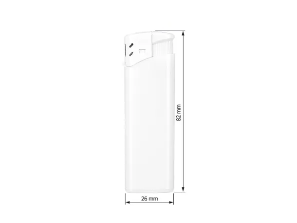 ISCRA electronic plastic lighter - ITEK White