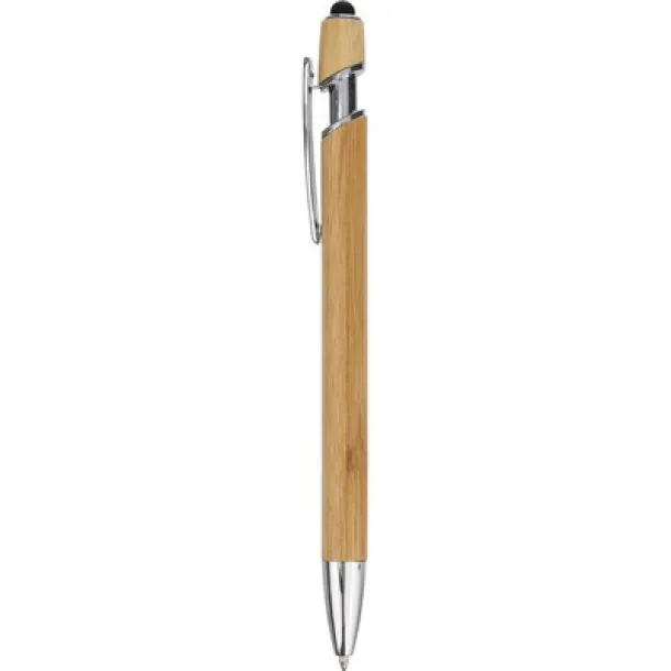  Bamboo ball pen, touch pen Crna