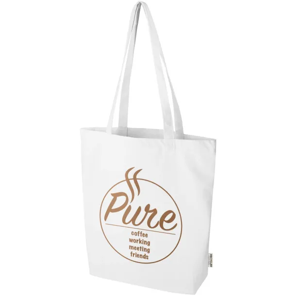 Florida 270 g/m² GRS recycled tote bag 10L White