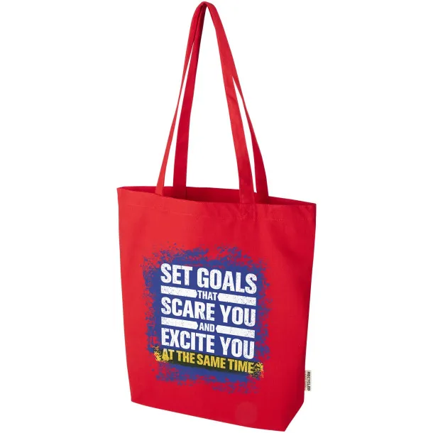 Florida 270 g/m² GRS recycled tote bag 10L Red