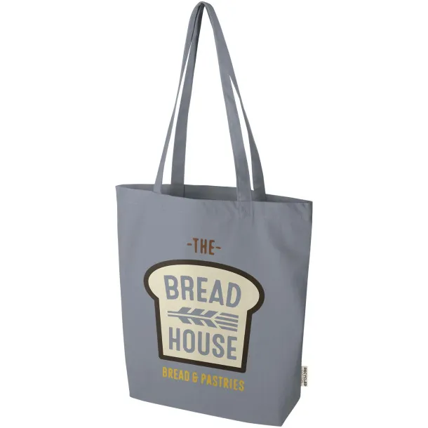 Florida 270 g/m² GRS recycled tote bag 10L Grey