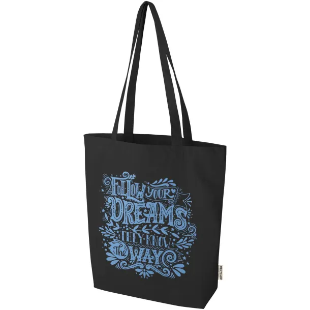 Florida 270 g/m² GRS recycled tote bag 10L Solid black