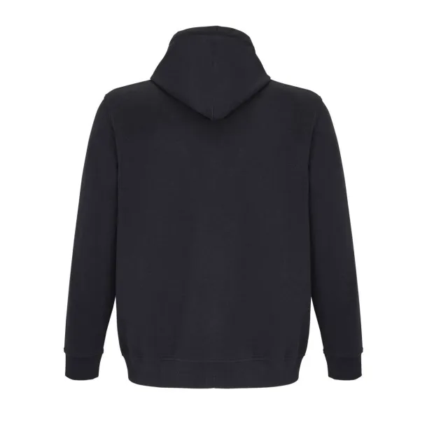 SOL'S CALIPSO unisex hoodie s patentnim zatvaračem, 300 g/m2 - SOL'S Crna