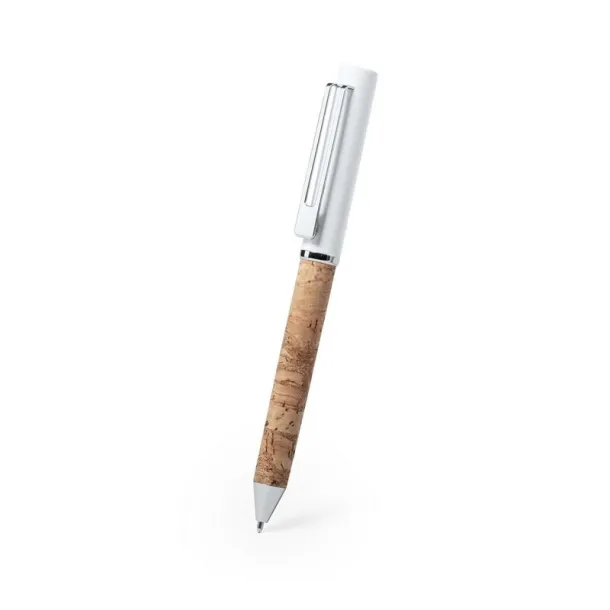  Cork ball pen Bijela