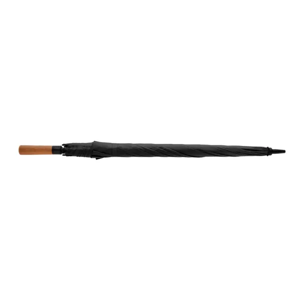 Tony Aware™ RPET 30" kišobran s automatskim otvaranjem i begrem ručkom - XD Collection Crna 