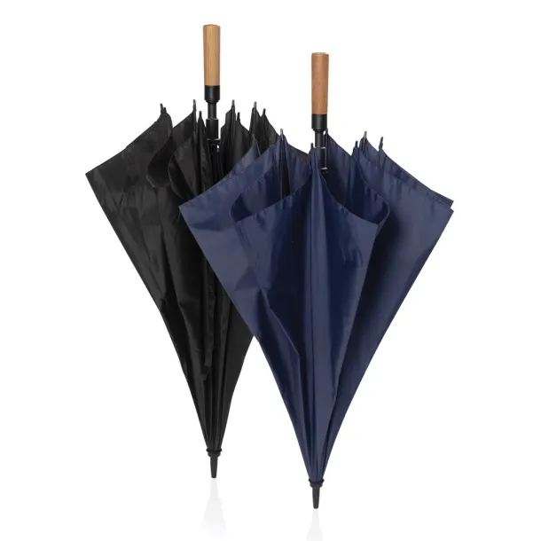 Tony Aware™ RPET 30" kišobran s automatskim otvaranjem i begrem ručkom - XD Collection navy 