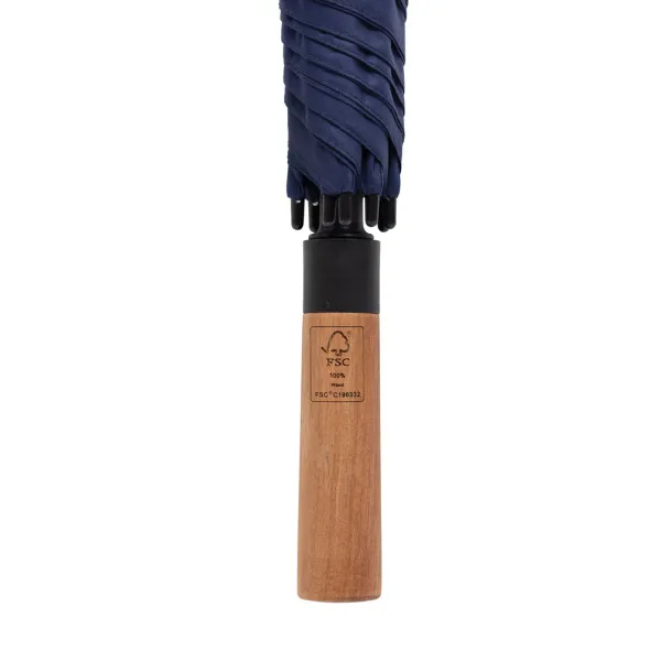 Tony Aware™ RPET 30" kišobran s automatskim otvaranjem i begrem ručkom - XD Collection navy 