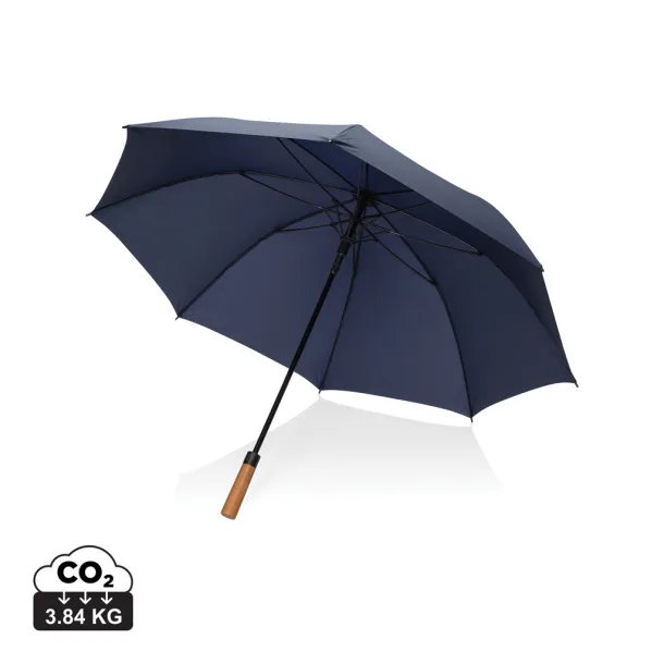 Tony Aware™ RPET 30" kišobran s automatskim otvaranjem i begrem ručkom - XD Collection navy 