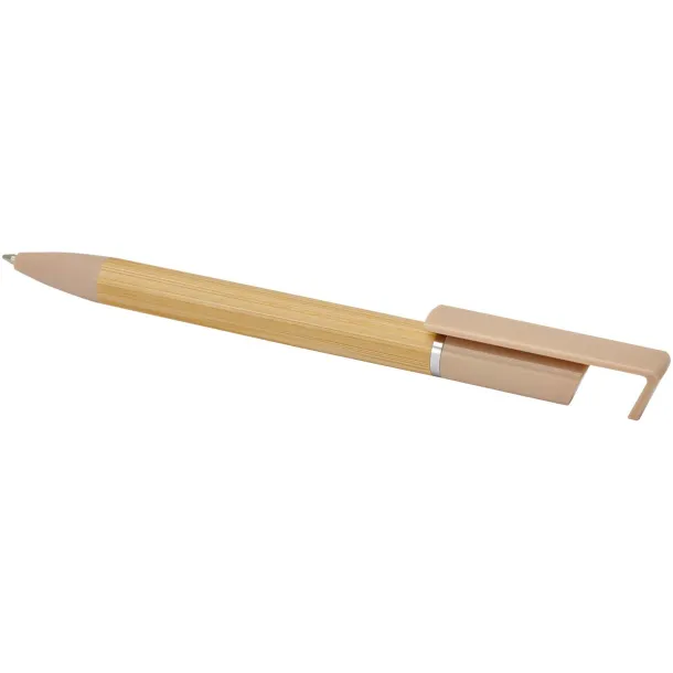 Delfina phone holder pen (blue ink) Oatmeal