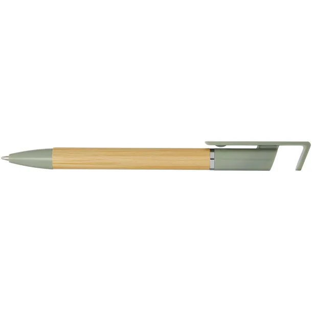Delfina phone holder pen (blue ink) Heather green