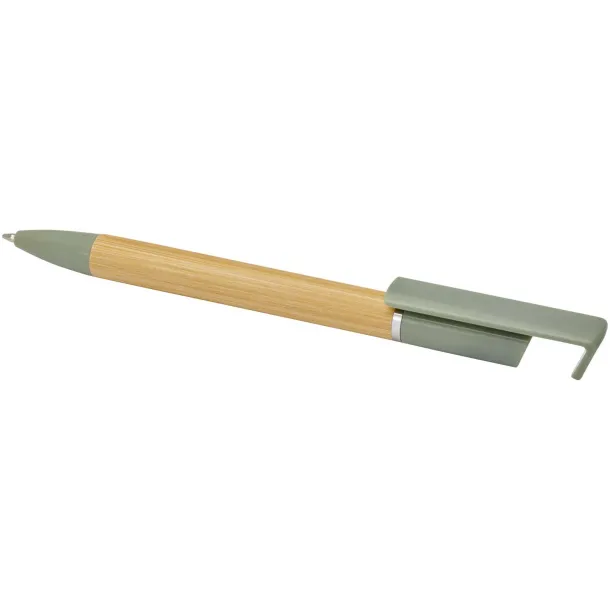 Delfina phone holder pen (blue ink) Heather green