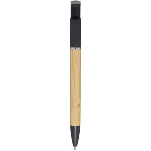 Delfina kemijska olovka s držačem (plava tinta) Solid black