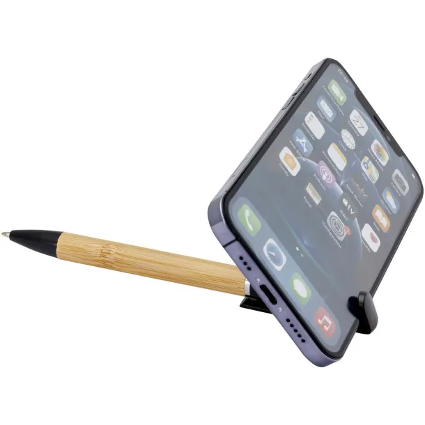 Delfina phone holder pen (blue ink) Solid black