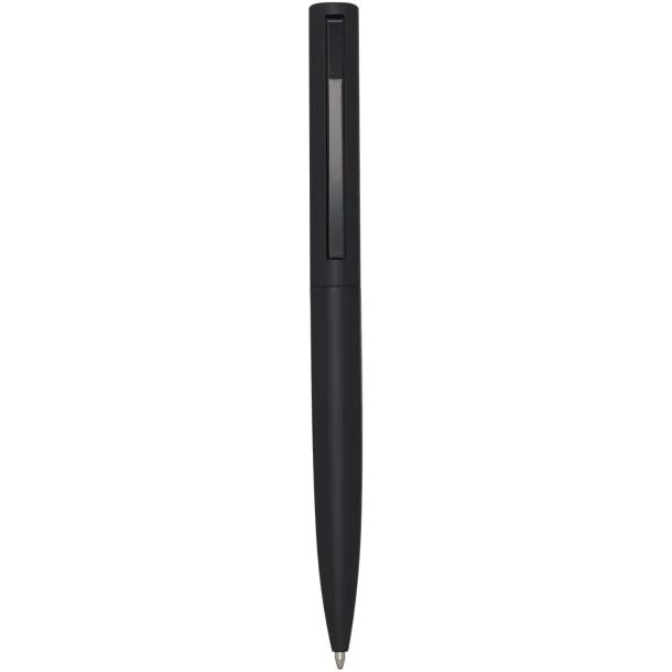 Juana recycled aluminium ballpoint pen (blue ink) Solid black