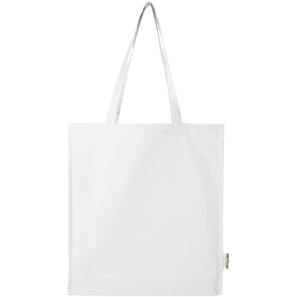 Florida 270 g/m² GRS recycled gusset tote bag 14L White