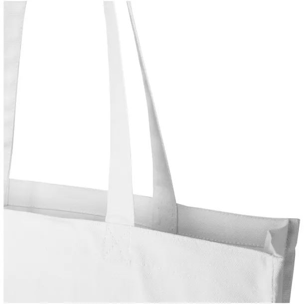 Florida 270 g/m² GRS recycled gusset tote bag 14L White